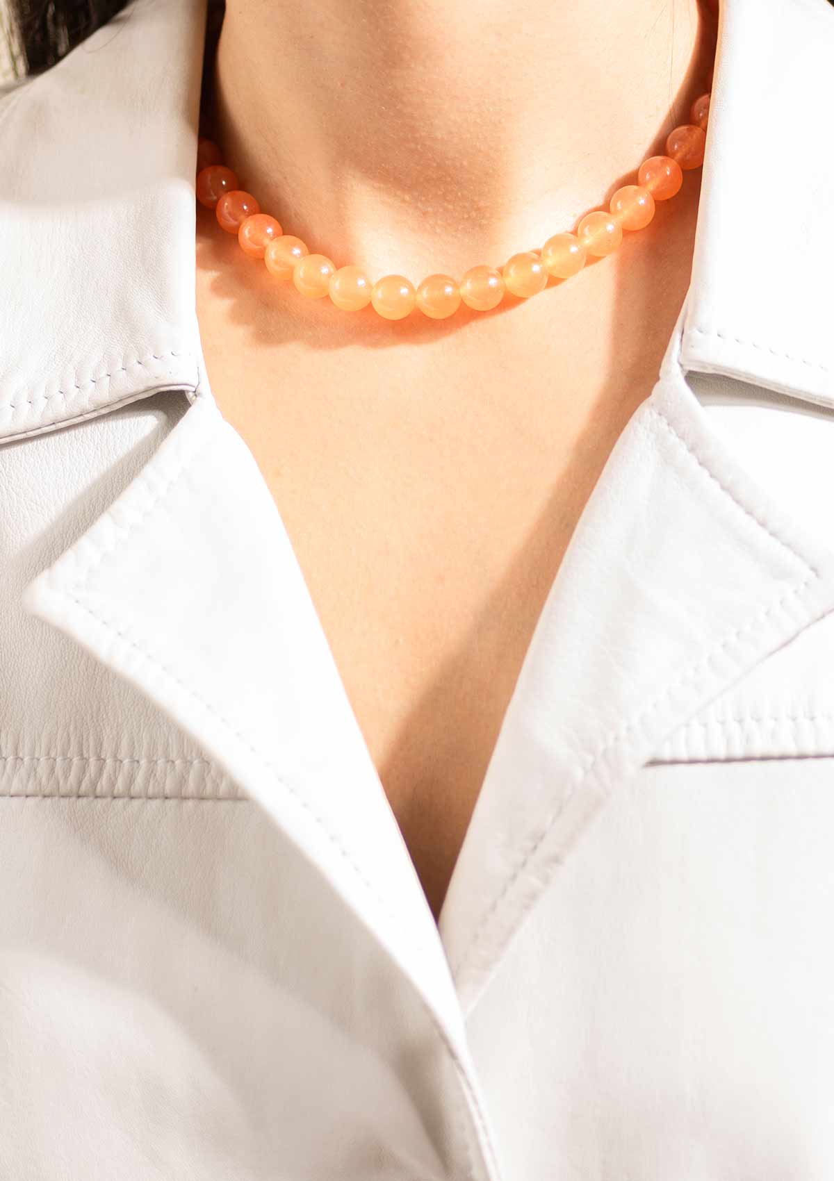 Candy Coral halskæde, M - Papaya